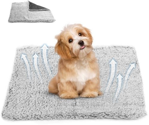 ZRUEWOT Tappeto Riscaldante per Gatti - Coperta Autoriscaldante per Animali, Senza Elettricità, Con Base Antiscivolo, Comfort per Cani e Gatti - 40x50 cm