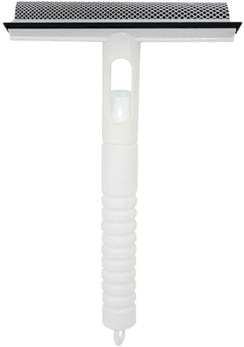 DIYEAH Glass Squeegee Window Cleaner with Spray Bottle, White Multi-Function Water Spraying Wiper for Home Glass, Shower, and Screen Cleaning
