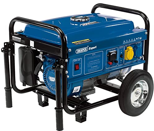 Draper 16066 Petrol Generator with Wheels (2.2Kva/2.0Kw) - Multicoloured