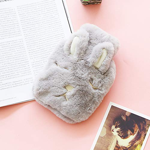 Noun Bouchon bouillotte Bouteille d'eau Chaude d'hiver en Peluche Portable Dessin animé créatif Sac d'eau Chaude Chauffe-Main bouillotte lit S