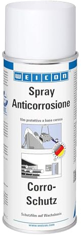 WEICON Spray Anticorrosione 400 ml, Spray anticorrosione per parti metalliche testato TÜV, lattiginoso