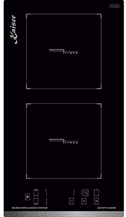 Kaiser KCT 3726 FI Domino piano cottura ad induzione a incasso con bordi smussati da 30 cm