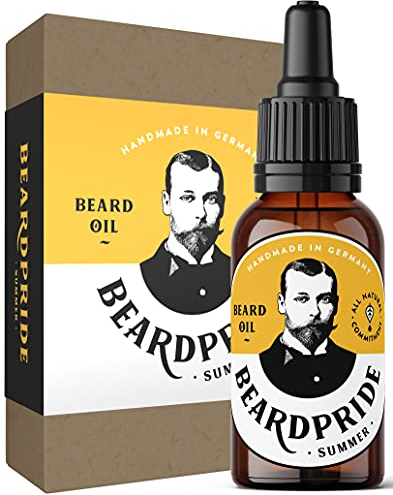 BEARDPRIDE Bio Bartöl Herren I Original Bart Öl aus dem Barbershop I Bartpflege Öl für weichen Bart I 100% naturreines Bartwuchsöl I Beard Oil for men