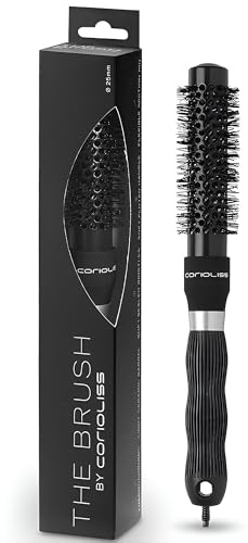 Corioliss Brush Black | Hårborste för kvinnor | Termokromisk keramisk borste | Perfekt för alla hårtyper | 25 mm