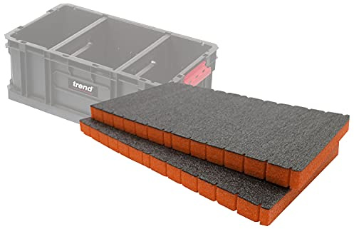 Shadow Foam Easy Peel – skuminlägg för Trend Tote 200 & trend verktygslåda 200 [Twin Pack] skär och skala skuminlägg för verktygsorganisation, Kaizen, 5s, verktygsförvaring och förvaringslådor (30 mm, orange)