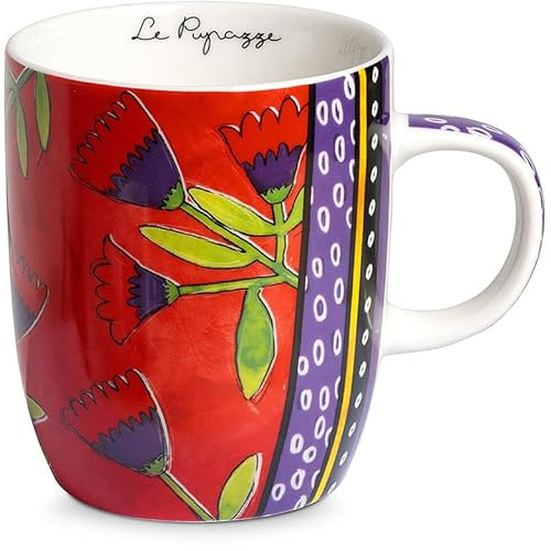 Mug di Egandella Collezione Le Pupazze. Oggetto Realizzato in New Bone chinadi Colore Rosso. La referenza è: 214013