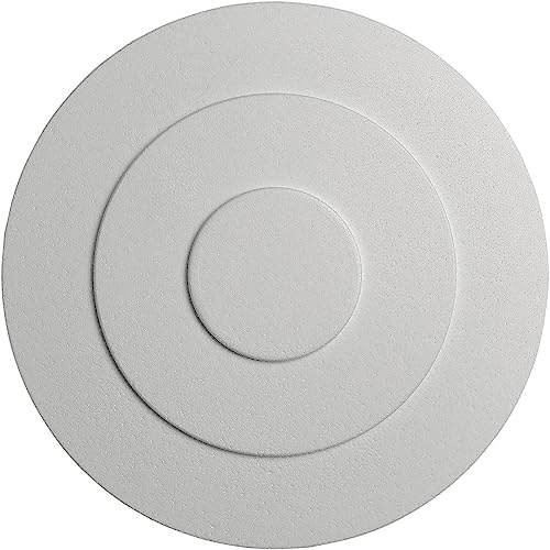 Rosone Lampadario Soffitto MASTERBRICO - Rosoni in Polistirolo Decorativi | per Soffitto e Pareti, Rosone Elegante per Lampadari, Leggero e Facile da Applicare con Colla Inclusa (32 cm - A009)