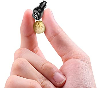 Xmenha Cuffie Bluetooth Invisibili Senza Fili, Mini Cuffie per Dormire, Semi-in-Ear Senza Fili, per Piccole Orecchie, Tiny Wireless Single Earbud, Nero