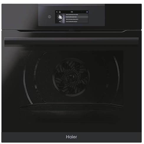 Haier I-TOUCH Serie 6 HWO60SM6T5BD / Einbau-Backofen/Heißluft/Grill / 60 cm/Touch Bedienung mit TFT/Katalyse Selbstreinigung/Wi-Fi Funktion/Bratenthermometer / 4-fach Türverglasung