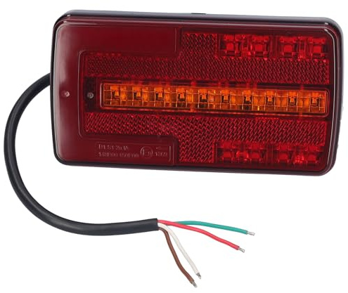 SAMETRUCK LED Heckleuchte Neon dynamischer Blinker Rückleuchte 12V 24V links rechts PKW LKW Anhänger (Heckleuchte LED Neon rechts links dynamischer Blinker 12/24V 150x80x26mm)