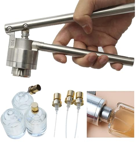 Crimpadora Manual de Vial, Engarzadora De Perfumes Manual De Acero Inoxidable De 13 Mm/15 Mm/18 Mm/20 Mm, MáQuina De Sellado Manual, Herramientas De Taponado Para Engarzar Tapas De Botellas,13mm