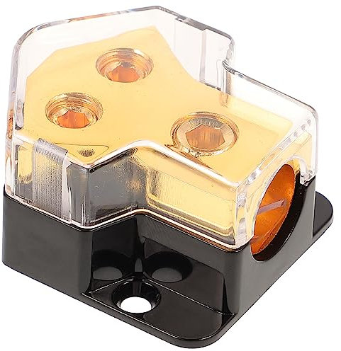 Angoily Stromverteilerblock Für Car-Audio Verteilerkasten Mit Erdungsverteilerblock Kfz-Splitter Für Auto-Audio-systeme Robust Und Langlebig
