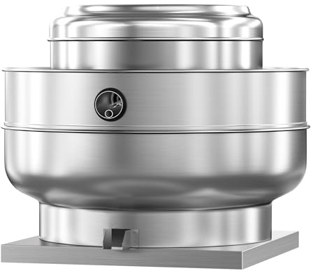 Restaurant Hood Grease Rated Exhaust Fan-Direct Drive Centrifugal Upblast Exhaust Fan 2HP 208-230V Single Phase Motor 6300 CFM, ETL Listed