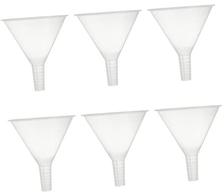 CIYODO Embudos De Laboratorio De Plástico De Material Pp Irrompibles Para Transferencia De Líquidos Pequeños