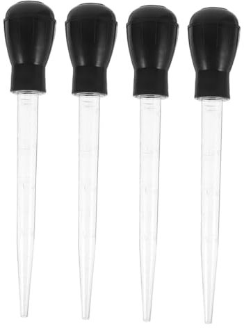 HAKIDZEL 4pcs Basting Tool for Grilling Smoke Reduction Baster Efficient Oil Distribution for BBQ Home Cooking and Outdoor Use and Versatile Meat Injector