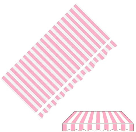YCBTPS Toldo De Lona para Patio, Lona De Repuesto para Toldo 4 X 3.0m, Tela Impermeable Ripstop, Toldo Superior De Repuesto para Terraza Jardín Ventanas(Pink,2x1.5m(6.5x5ft))