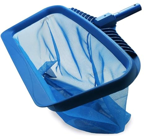 Épuisette de piscine, filet de piscine pour le nettoyage, filet de bassin en maille fine, accessoires de piscine, outil de nettoyage pour étang, aquarium, 505 x 275 mm