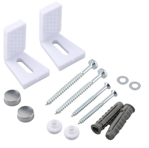 Kit de fijación de suelo de inodoro y bidé Juego de pernos de anclaje con tornillos de montaje en bandeja para montaje duradero (S)