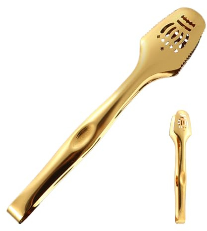 Bomefoi Tenacillas De Cocina Acero Inoxidable - Pinzas Para Alimentos De Acero Inoxidable | Pinzas De Servir,Para Servir Freír Pasta Ensalada Pastel Pan Buffet BBQ Cocina Restaurante