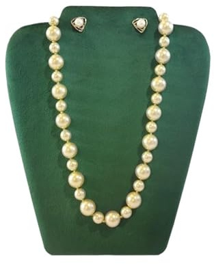 ZYFHYU Halsband display byst smycken visningsstativ hopfällbart halsband byst staffli organiserare för shower hänge armband kedjelåda prydnadssaker (grön)
