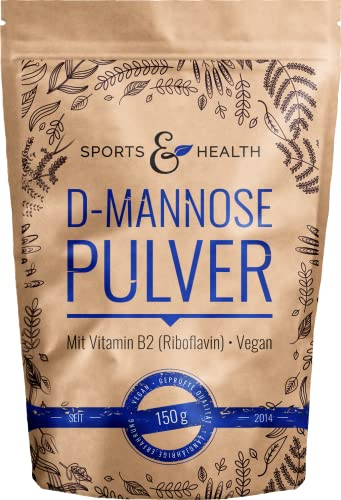 D-Mannose Pulver Als Große Packung mit 150g Mannose - Vegan Und Natürliches D Mannose Pulver Für 75 Portionen Als 2,5 Monate Vorrat