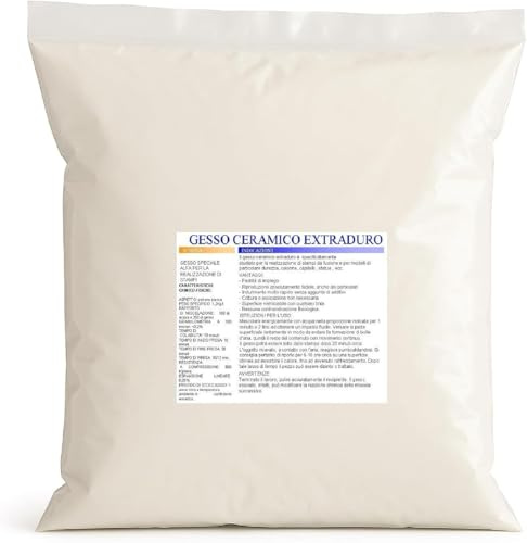 Yeso cerámico - ultra resistente - tipo 4 - dental extraduro moldeable no tóxico tipo 4 - alta definición y resistencia - 1 kg