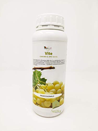 Concime fogliare per Vite bioA.L.T. con boro rame ed microelementi chelati per favorire l’allegagione specifico npk 16.4.12 1lt
