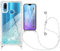 Handykette Handyhülle Case Flüssig Bewegende Treibsand Glitter mit Huawei P20 Lite Liquid Cover - Handy-Kette Handy Hülle mit Kordel Umhängen -Handy/Band Halsband Lanyard/Halsband Necklace