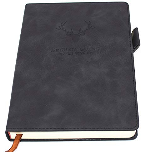 Earning Power Taccuino A5, Quaderno A5 Taccuino Rilegato con Copertina Rigida e Carta Spessa, Diario a Righe College con Portapenne Segnalibro 360 Pagine Ufficio Scuola Lavoro Prendere Appunti(Rosso)