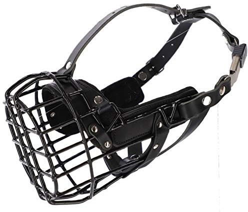 Dingo Gear Gummierter Metall-Maulkorb für Rottweiler