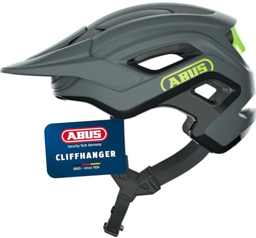 ABUS Casco MTB Cliffhanger - Casco de Ciclismo para senderos exigentes - con Grandes Aberturas de ventilación y Sistema de Correas TriVider - para Hombres y Mujeres