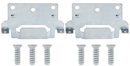 Spare Hardware Parts Reemplazo para IKEA Parte 116791 y 139301 con tornillos Placa de montaje del marco de la cama (116791+110789)