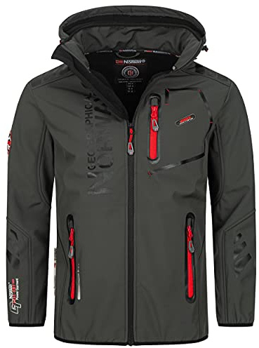 Geographical Norway Vantaa Softshelljacka för män, funktionsjacka, Grå 02, S