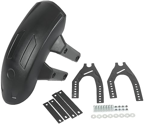 Pare-éclaboussures de moto, garde-boue arrière de moto ABS métal noir garde-boue de pneu universel pour moyeu de roues 12‑18in
