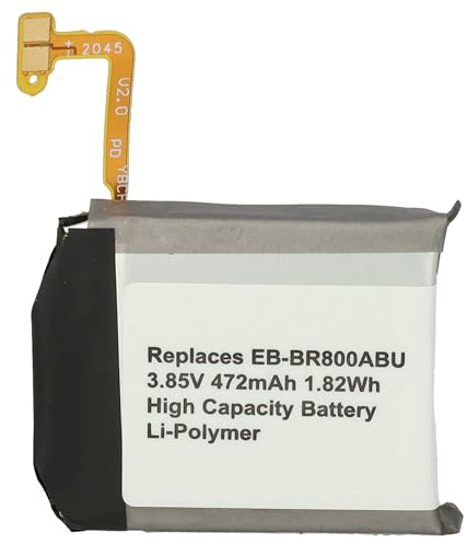 vhbw Batterie Remplacement pour Samsung EB-BR800ABU | pour smartwatch montre connectée bracelet fitness (472mAh, 3,85V, Li-polymère) + outils