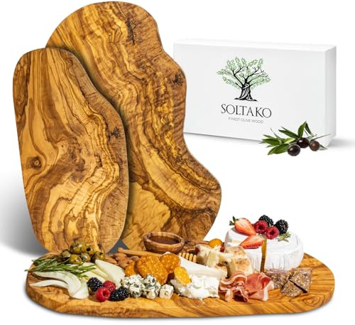 Olivenholz Schneidebrett 3er Set The Catania Rustic Board
