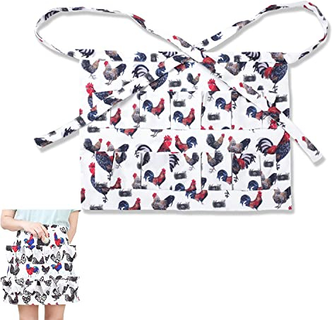 Colrid Eierschürze, Eier Schürze Sammeln, Eierschürze Schürze, Bauernhof Eierschürze, zum Sammeln von Eiern 12 Taschen Eierschürze Bauernhof Eierträger Geschenk für Liebhaber von Hühnern, Enten