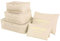wiipara Koffer Organizer Set 6-Teilig, Kofferorganizer Packing Cubes Set Kleidertaschen Packtaschen für Koffer, Gepäck Organizer Koffer Aufbewahrungsbeutel, Packwürfel Travel Organizer Set - beige