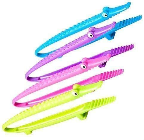 DHliIQQ 1 pince de cuisson en silicone pour barbecue, salade, pain, steak - Couleur aléatoire