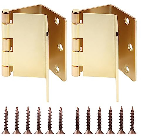 Offset Hinges for Doors 3.5 in Swing Clear Offset Door Hinge Handicap Expandable Door Hinges Bright Copper（2 pcs）