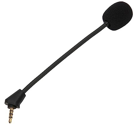 Mikrofon-Ersatz, Abnehmbares 3,5-mm-Spielmikrofon, Ersetzt PC-Gaming-Headsets-Mikrofon, für Hyper X Cloud II Wireless, für Cloud Core, für Cloud Pro Silver, für Cloudx