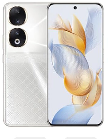 HONOR 90 Smartphone 5G,Cámara Triple de 200 MP,Pantalla Curva AMOLED de 6,7 y 120 Hz,12GB+512GB, Batería de 5000 mAh,Supercharge de 66 W,Dos SIM,Android 13/Plateado