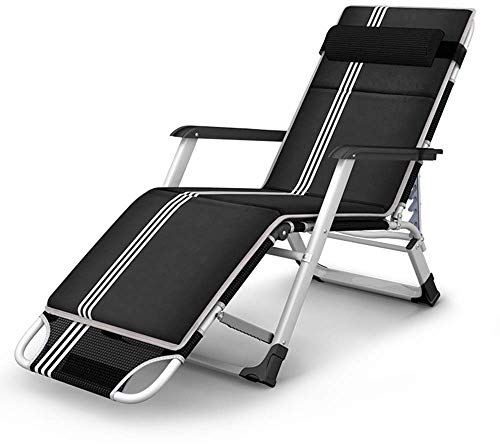 WADRBSW Patio-Liegestühle, Lounge-Sessel, verbreiterte Klapplaken, Büro, Mittagessen, Mittagspause, Liege, Strandbett, unsichtbares Bett, Feldbett, 178 x 52 x 25 cm, langlebig to Pursue Happiness