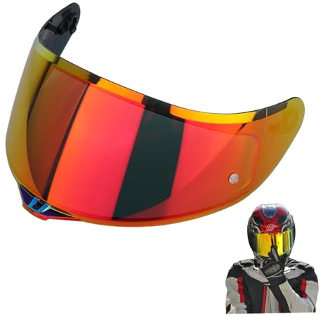 Bouclier de visière du casque de moto, casqueur du casque de moto Bouclier Bouclier de pare-brise Casque de pare-brise compatible avec K1 K3SV K5, Horbike Casque Visor Visor
