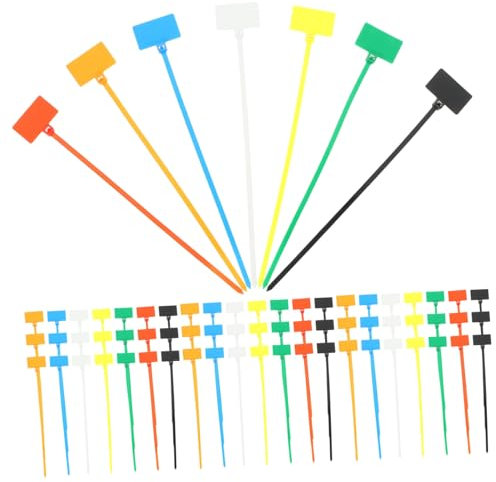 Angoily 250stücke Nylon-kabelbinder Mit Markierung Selbstsichernd Für Kabelorganisation Mit Etikettenlaschen Geeignet Für Kabelbündel Und Mehr