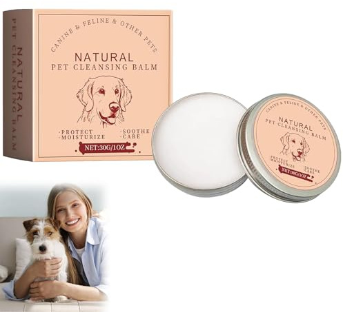 Rakiuty Bálsamo Removedor de Manchas de Lágrimas para Mascotas,Cuidado Ocular Suave y Eficaz para Perros y Gatos,Cuidado Natural a Base de Plantas,Limpia Suavemente,Restaura Unos Ojos Brillantes,30g