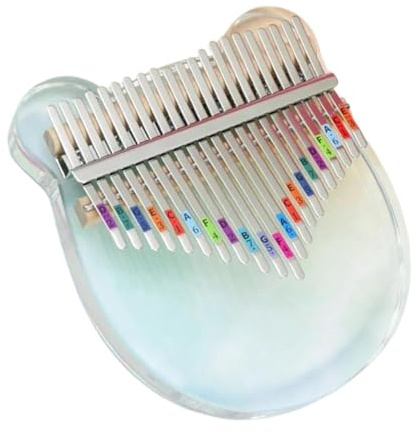 Erwachsene Kalimba 21 Tasten Transparentes Acryl Kalimba Kreatives Schmetterlings-Fingerklavierinstrument