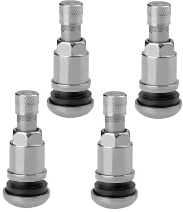 Dstarymnix Valvula Rueda Coche,válvula de neumático,válvulas neumáticos Coche,válvulas metálicas Llantas universales con Inserto de válvula para Ruedas de Coche,Set de 4 Unidades