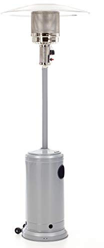 Ifuoricasa Stufa A Fungo da Esterno GPL Grigia Lucida S45 Pot. 13,5 KW