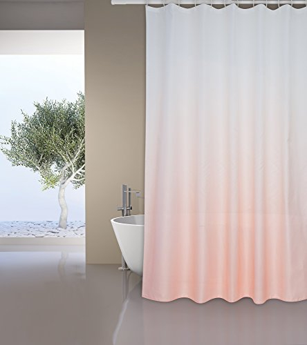 MSV Anti-Schimmel Duschvorhang - Anti-Bakteriell, waschbar, wasserdicht, Polyester, 180x200cm Sugar Pastellrosa